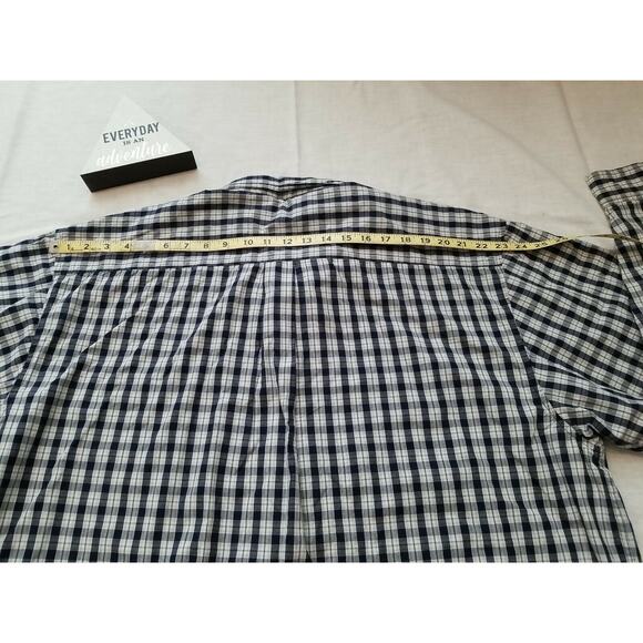 Vintage High Sierra Cotton Blue Plaid LS Shirt with Grey Poly Blend Lining~XXL - Picture 11 of 12